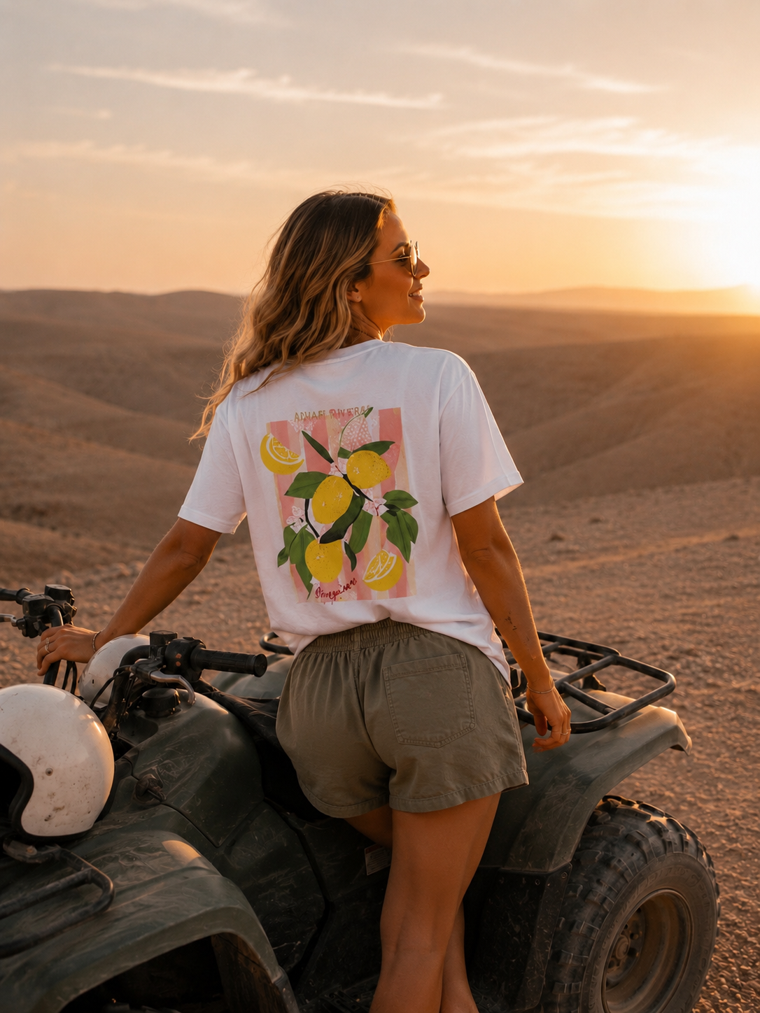 T-shirt LEMON – Blanc & Soleil 🍋☀️
