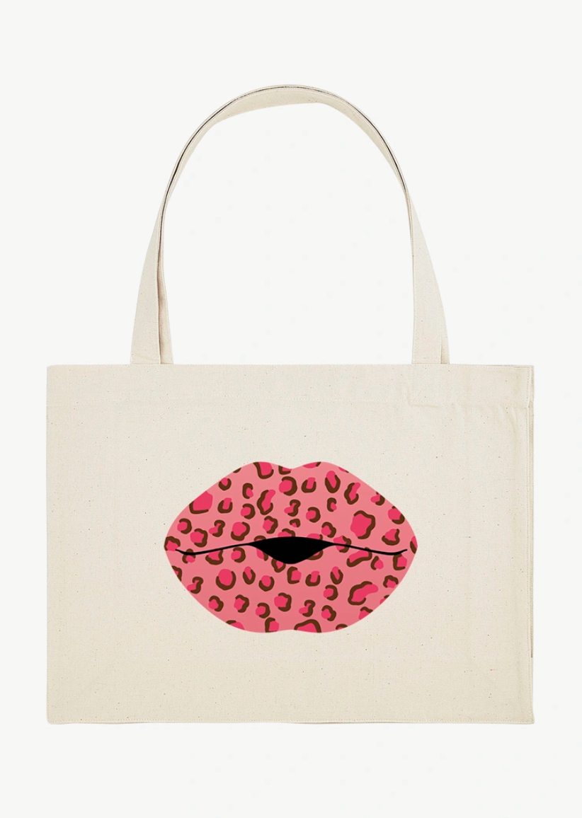 Tote Bag XXL LÉOPARD – Édition Soleil 🌸🐆☀️