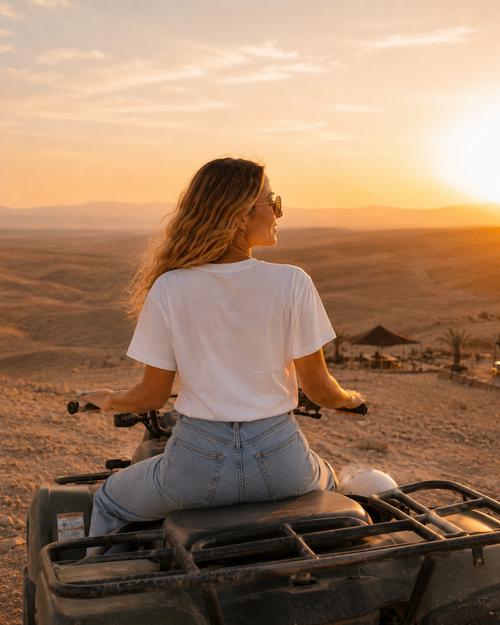 T-shirt AMOR AMOUR AMORE – Blanc & Bleu 💙☀️