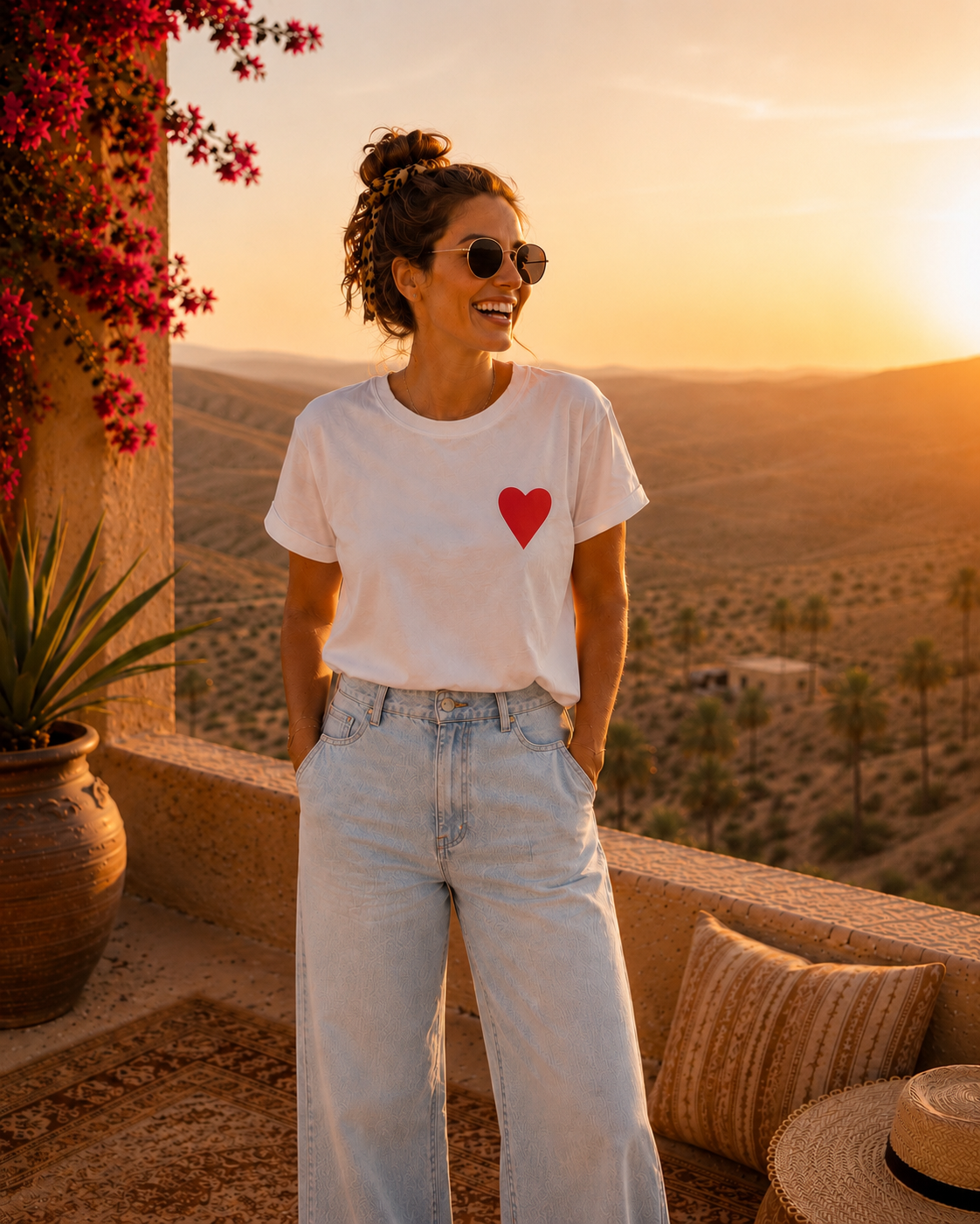 T-shirt YOU WON MY HEART – Blanc & Rouge ❤️☀️
